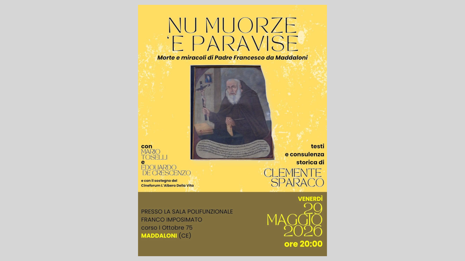 In memoria di Padre Francesco da Maddaloni
